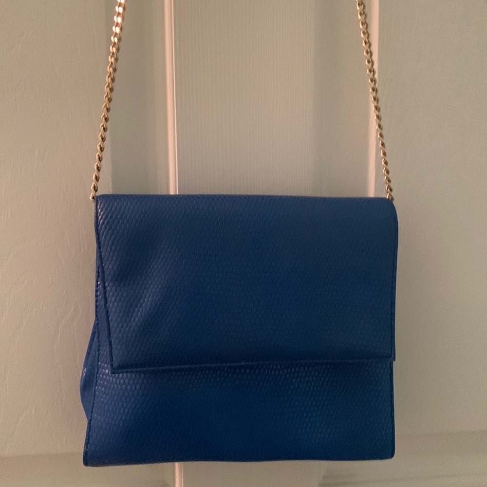 Hitsman. Blue crossbody purse.